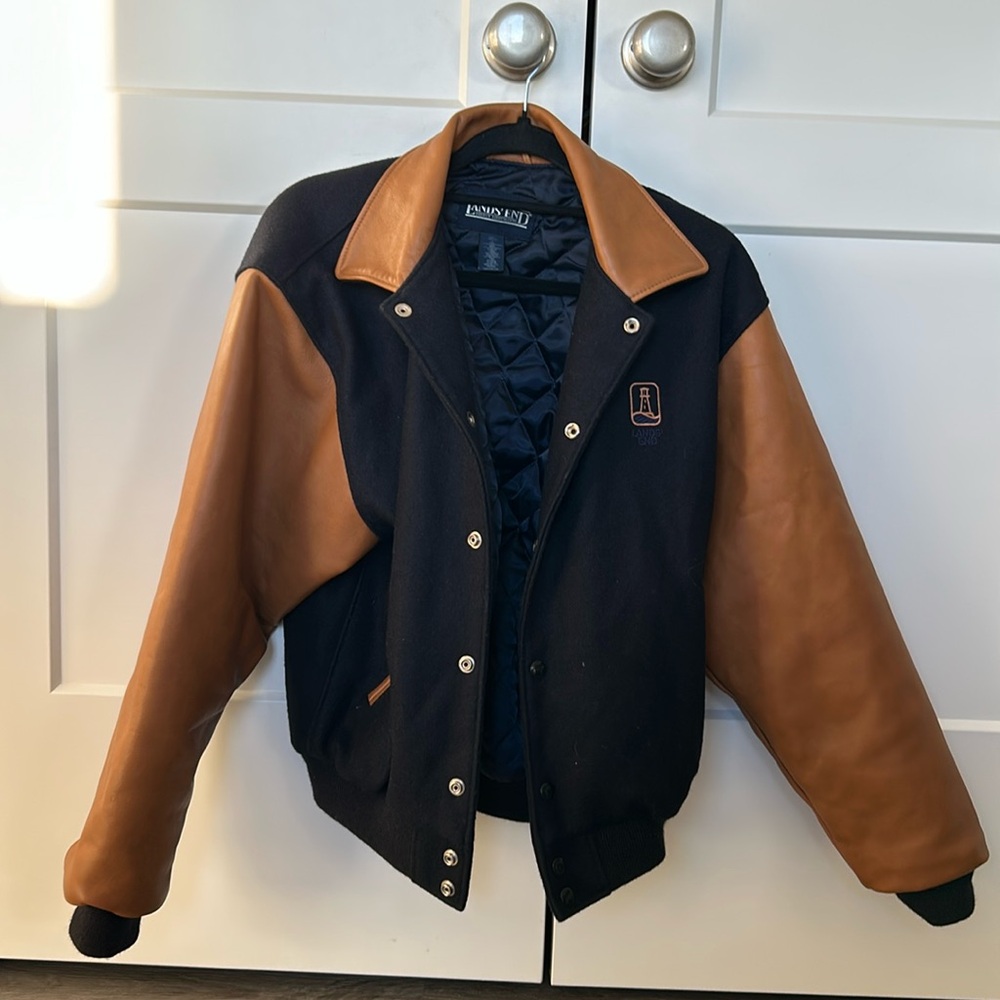Vintage Lands End Varsity/Letterman Jacket